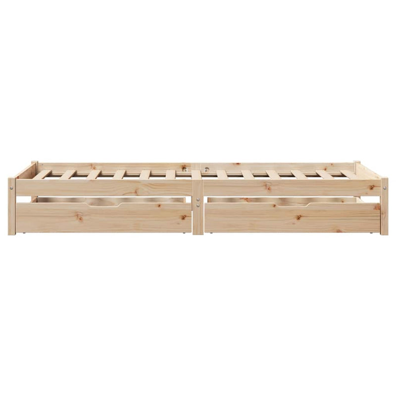 vidaXL tömör fenyőfa ágy matrac nélkül 90 x 200 cm