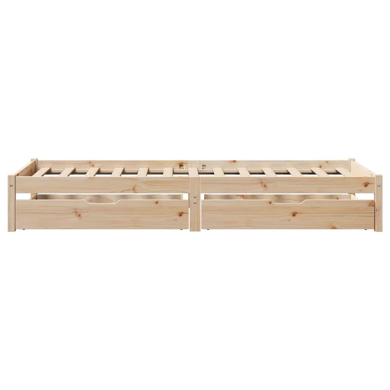 vidaXL tömör fenyőfa ágy matrac nélkül 100 x 200 cm