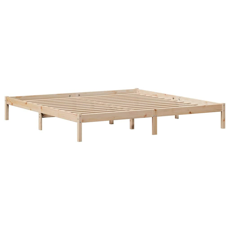 vidaXL tömör fenyőfa ágy matrac nélkül 180 x 200 cm