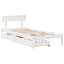 vidaXL fehér tömör fenyőfa ágy matrac nélkül 90 x 200 cm