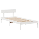 vidaXL fehér tömör fenyőfa ágy matrac nélkül 90 x 200 cm