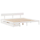 vidaXL fehér tömör fenyőfa ágy matrac nélkül 180 x 200 cm