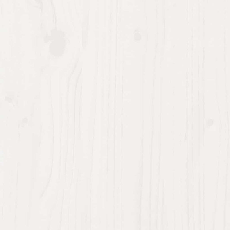 vidaXL fehér tömör fenyőfa ágy matrac nélkül 135 x 190 cm