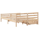 vidaXL tömör fenyőfa ágy matrac nélkül 140 x 190 cm