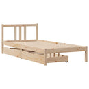 vidaXL tömör fenyőfa ágykeret matrac nélkül 90 x 190 cm