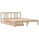 vidaXL tömör fenyőfa ágy matrac nélkül 135 x 190 cm