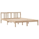 vidaXL tömör fenyőfa ágy matrac nélkül 135 x 190 cm