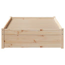 vidaXL tömör fenyőfa ágy matrac nélkül 75 x 190 cm