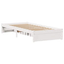 vidaXL fehér tömör fenyőfa ágy matrac nélkül 75 x 190 cm