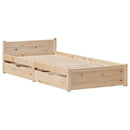 vidaXL tömör fenyőfa ágykeret matrac nélkül 90 x 190 cm