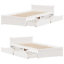 vidaXL fehér tömör fenyőfa ágykeret matrac nélkül 90 x 190 cm