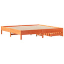vidaXL viaszbarna tömör fenyőfa ágy matrac nélkül 180 x 200 cm