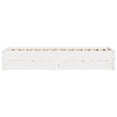 vidaXL fehér tömör fenyőfa ágy matrac nélkül 100 x 200 cm