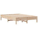 vidaXL tömör fenyőfa ágy matrac nélkül 140 x 190 cm