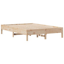 vidaXL tömör fenyőfa ágy matrac nélkül 120 x 190 cm