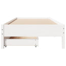 vidaXL fehér tömör fenyőfa ágykeret matrac nélkül 90 x 190 cm