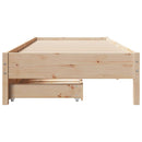 vidaXL tömör fenyőfa ágy matrac nélkül 75 x 190 cm