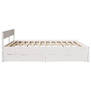 vidaXL fehér tömör fenyőfa ágy matrac nélkül 160 x 200 cm
