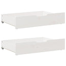 vidaXL fehér tömör fenyőfa ágy matrac nélkül 90 x 200 cm
