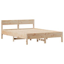 vidaXL tömör fenyőfa ágy matrac nélkül 120 x 190 cm