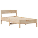 vidaXL tömör fenyőfa ágy matrac nélkül 75 x 190 cm