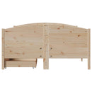 vidaXL tömör fenyőfa ágy matrac nélkül 135 x 190 cm