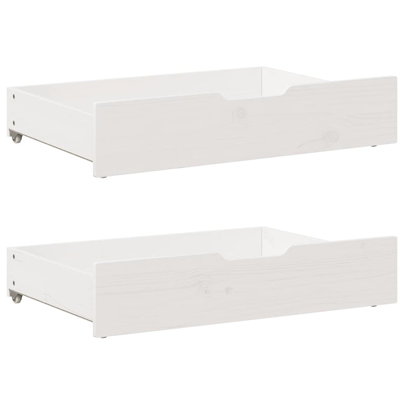 vidaXL fehér tömör fenyőfa ágy matrac nélkül 100 x 200 cm