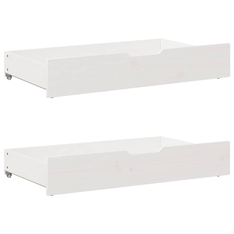 vidaXL fehér tömör fenyőfa ágy matrac nélkül 140x190 cm