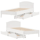 vidaXL fehér tömör fenyőfa ágy matrac nélkül 100 x 200 cm