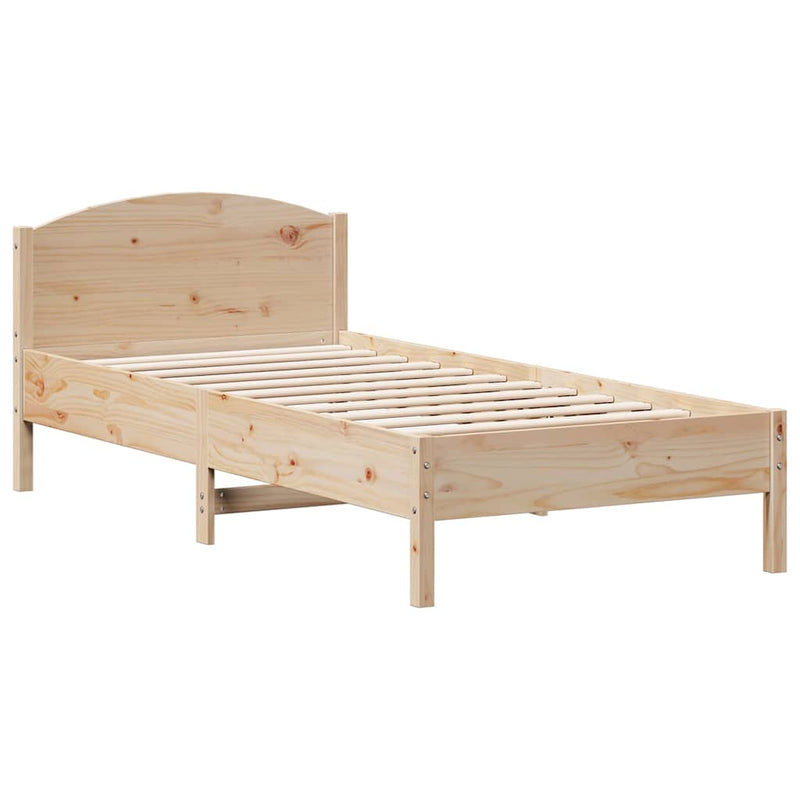 vidaXL tömör fenyőfa ágy matrac nélkül 90 x 200 cm