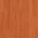 vidaXL viaszbarna tömör fenyőfa ágy matrac nélkül 200 x 200 cm