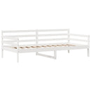 vidaXL fehér tömör fenyőfa kanapéágy fiókokkal 90 x 200 cm