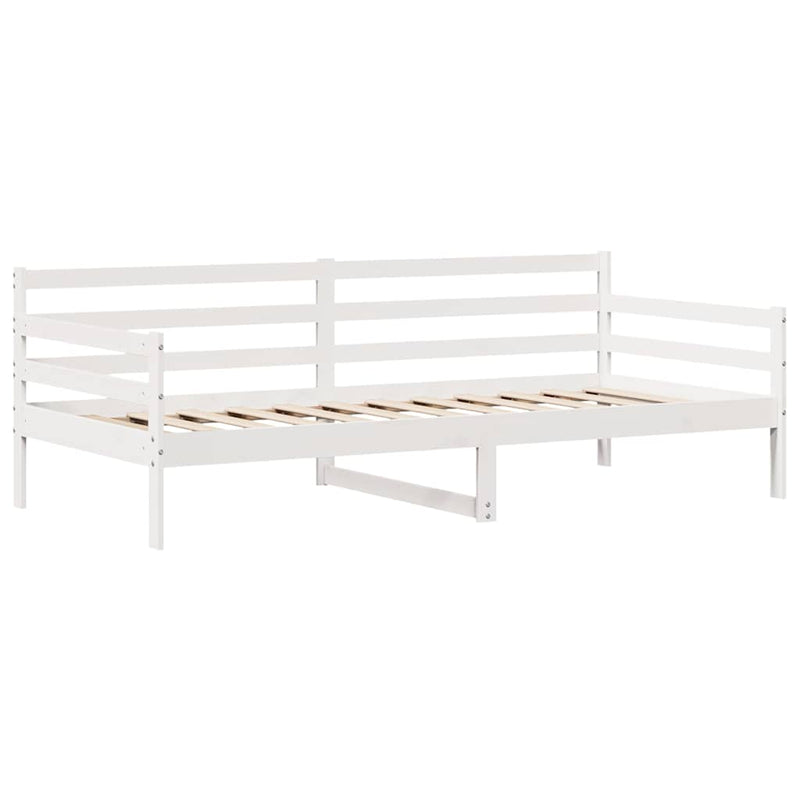 vidaXL fehér tömör fenyőfa kanapéágy fiókkal 90 x 190 cm