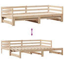 vidaXL kihúzható heverő fiókokkal matrac nélkül 90 x 190 cm