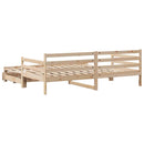 vidaXL kihúzható heverő fiókokkal matrac nélkül 90 x 200 cm