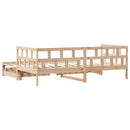 vidaXL kihúzható heverő fiókokkal matrac nélkül 80 x 200 cm