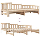 vidaXL kihúzható heverő fiókokkal matrac nélkül 90 x 200 cm