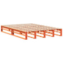 vidaXL viaszbarna tömör fenyőfa ágy matrac nélkül 140 x 200 cm