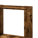 vidaXL 5 szintes füstös tölgy szerelt fa sarok könyvespolc 50x50x179cm