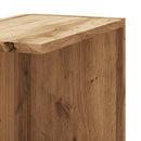 vidaXL kézműves tölgy szerelt fa fali sarokpolc 36,5 x 36,5 x 140 cm