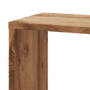 vidaXL kézműves tölgy színű szerelt fa fali sarokpolc 45 x 45 x 147 cm