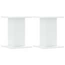 vidaXL 2 db fehér szerelt fa hangszóróállvány 30 x 30 x 40 cm