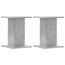 vidaXL 2 db betonszürke szerelt fa hangszóróállvány 30 x 30 x 40 cm