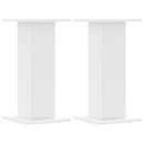 vidaXL 2 db fehér szerelt fa hangszóróállvány 30 x 30 x 60 cm