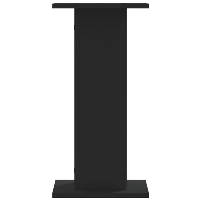 vidaXL 2 db fekete szerelt fa hangszóróállvány 30 x 30 x 60 cm