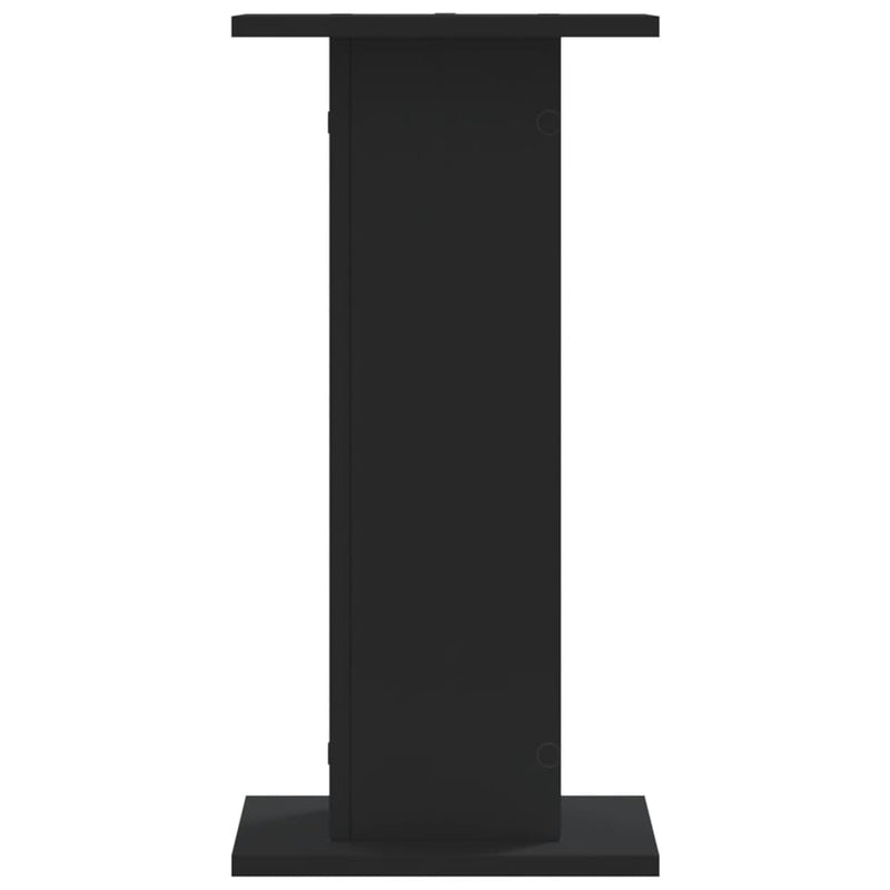 vidaXL 2 db fekete szerelt fa hangszóróállvány 30 x 30 x 60 cm