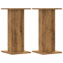 vidaXL 2 db kézműves tölgy színű fa hangszóróállvány 30 x 30 x 60 cm