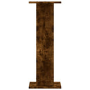 vidaXL 2 db füstös tölgy színű szerelt fa hangszóróállvány 30x30x80 cm