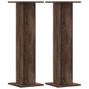 vidaXL 2 db barna tölgy színű szerelt fa hangszóróállvány 30x30x95 cm