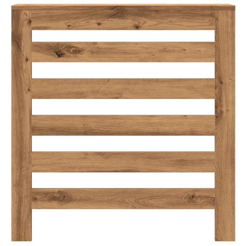 vidaXL kézműves tölgy szerelt fa radiátorburkolat 78 x 20 x 82 cm